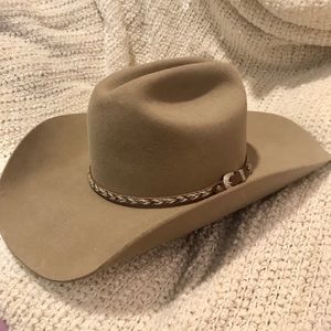 Resistol “self conforming” western hat beige tan